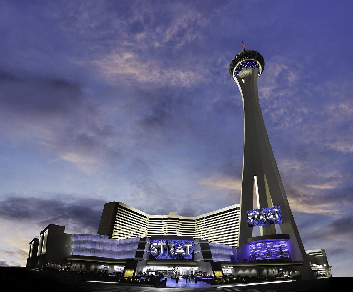 The STRAT Hotel, Casino & Skypod (Courtesy Golden Entertainment)
