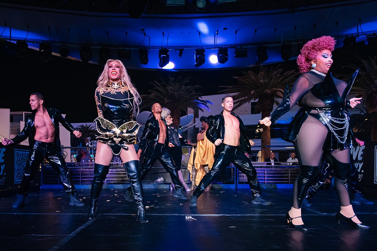 Cast of Drag Race Live performs at The Black & White Party (Courtesy OneSeven Agency)