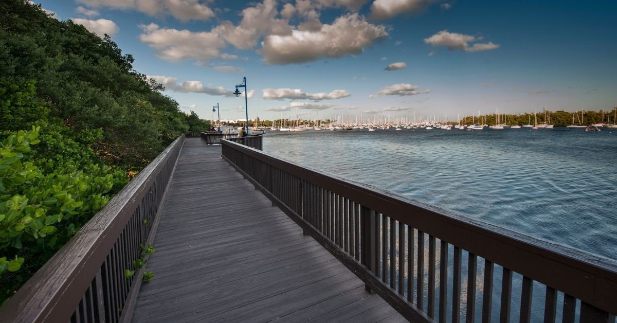Peacock Park Boardwalk (Photo courtesy of the GMCVB – https://Miami andBeaches.com)